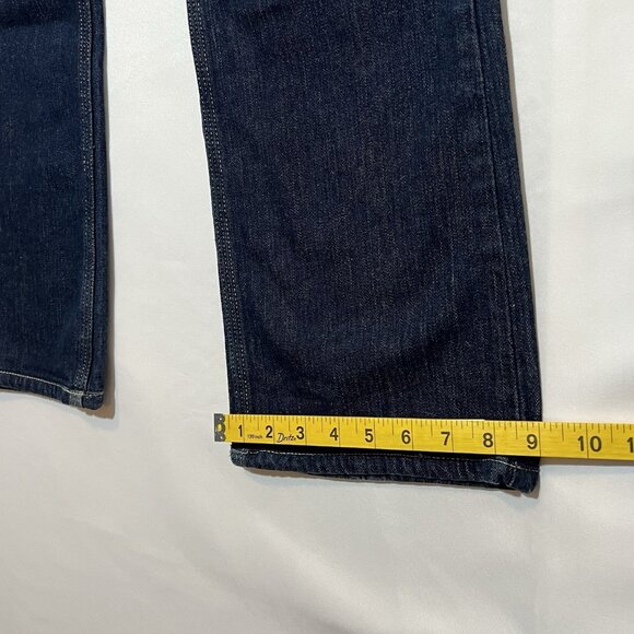 Carhartt Women’s Blue Jeans 8x34 Straight Fit Zipper Pockets Mid Rise - Picture 8 of 13